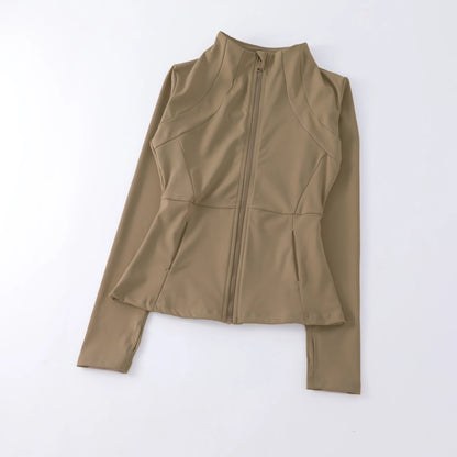 Jaqueta-blusa-fitness-feminina-bege-modelo-1-intentus