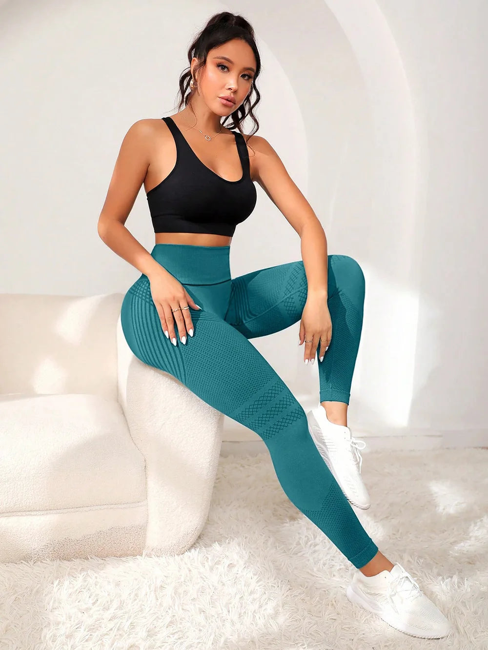 Legging para treino sem costura e levanta bumbum