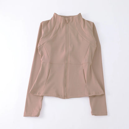 Jaqueta-blusa-fitness-feminina-bege-modelo-1-intentus