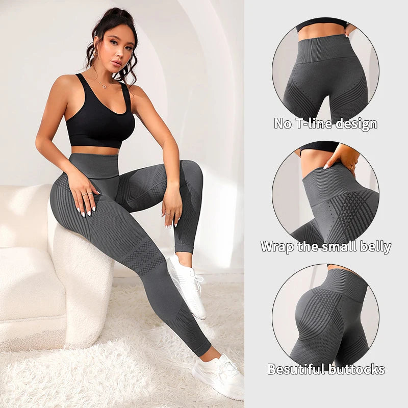 Legging para treino sem costura e levanta bumbum