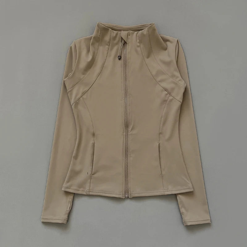 Jaqueta-blusa-fitness-feminina-bege-modelo-2-intentus